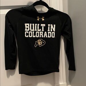 Under Armour Kids Black and Gold Long Sleeve Tee